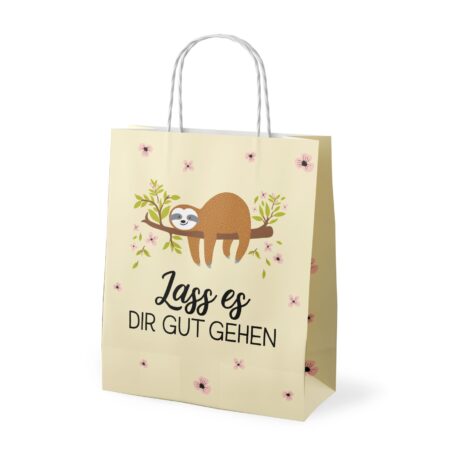 Geschenktüte Zoofreunde "Lass es dir gut gehen" (Faultier)
