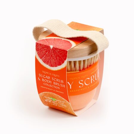 Zucker-Peeling 150g mit Bürste Orange & Grapefruit