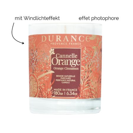 Duftkerze 180g Zimt-Orange