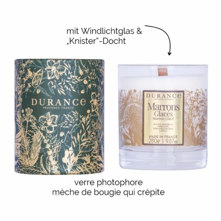 Natürliche Duftkerze 280g Geeiste Maronen