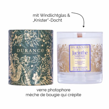 Natürliche Duftkerze 280g Wilde Hyazinthe