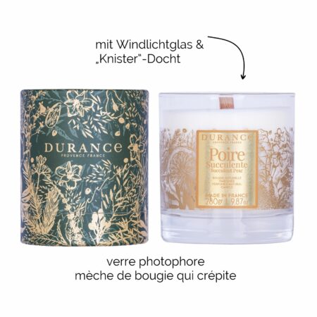 Natürliche Duftkerze 280g Saftige Birne