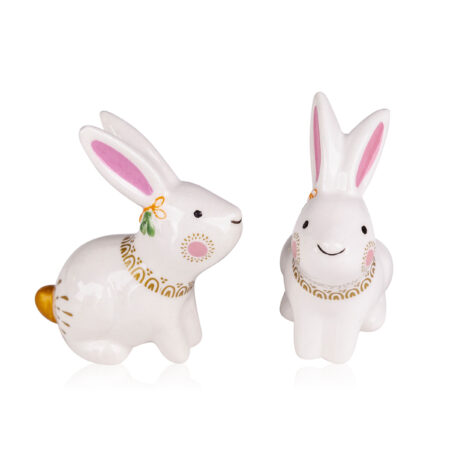 Kleiner Hase DREAMY WINTER aus Keramik, ca. 6cm