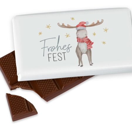 Schokolade 40g Lovely Christmas "Frohes Fest" (Elch)