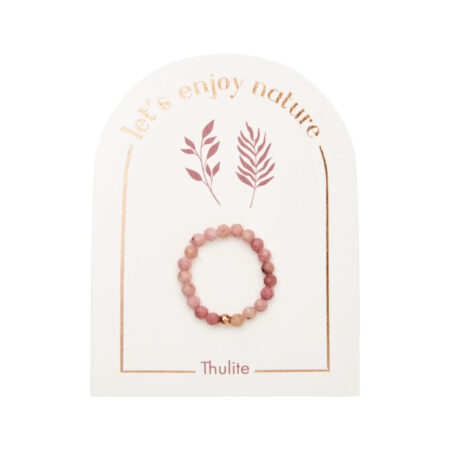 Ring - "let's enjoy nature" - Thulit - rosévergoldet