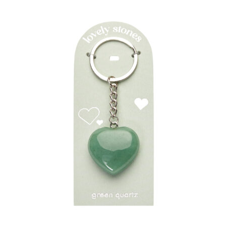 Schlüsselanhänger - "lovely stones" - grüner Quarz