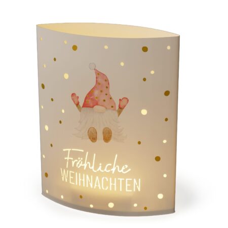 Poesielicht Lovely Christmas "Fröhliche Weihnachten" (Wichtel)