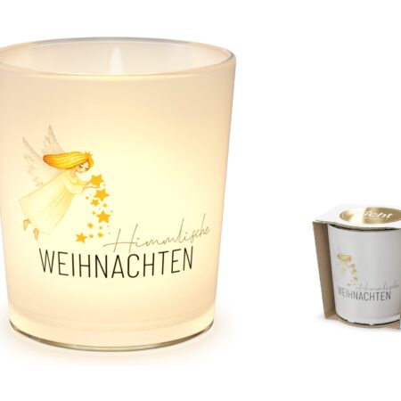 Licht mit Teelicht Lovely Christmas "Himmlische Weihnachten" (Engel)