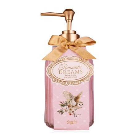 Handseife ROMANTIC DREAMS in Pumpspender aus Glas, 400ml
