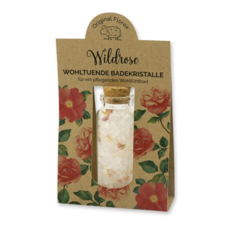 Badesalz GROB 40g Wildrose "Wohlfühlzeit"