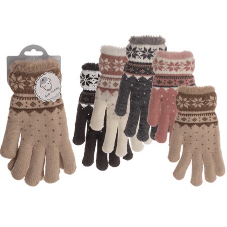 Damen-Handschuhe mit Innenfutter, Einheitsgrösse