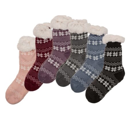 Damen-Hüttensocken Ice flower & Dots, Einheitsgrösse