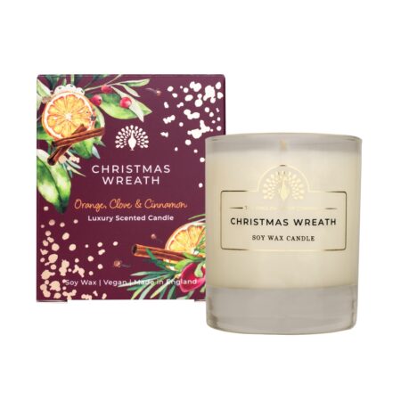 Duftkerze 170ml Christmas Wreath (Cinnamon & Orange)