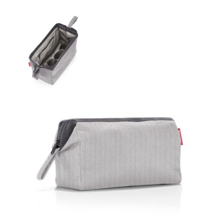 travelcosmetic herringbone grey