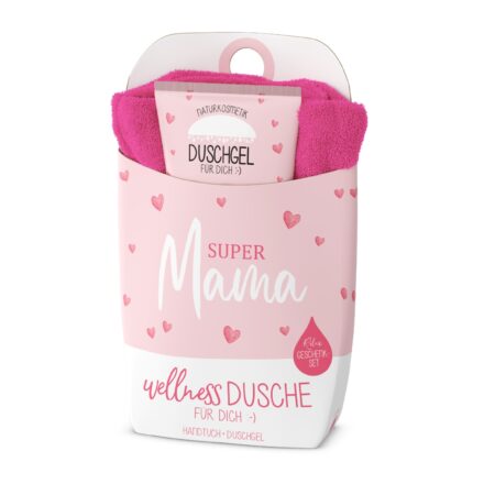 Geschenkset Wellnessdusche Für Mama "Super Mama"
