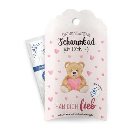 Schaumbad 40ml Liebe Wünsche "Hab Dich lieb" (Teddybär)