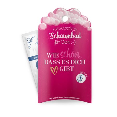 Schaumbad 40ml Auf uns Mädels "Wie schön, dass es Dich gibt"