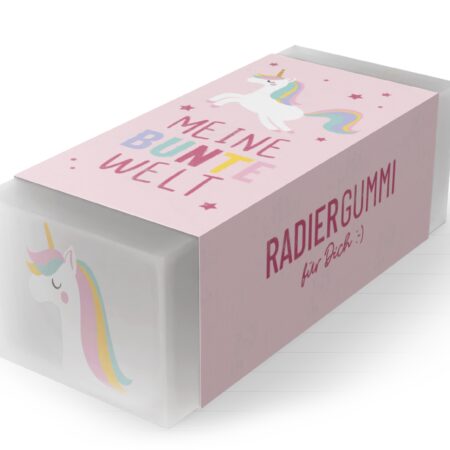 Radiergummi Kleine Lieblinge "Meine bunte Welt" (Einhorn)
