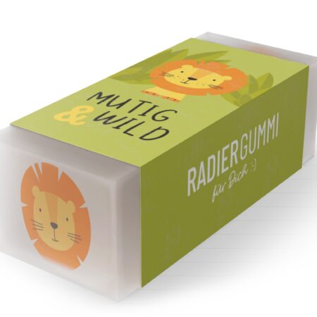 Radiergummi Kleine Lieblinge "Mutig & Wild" (Löwe)