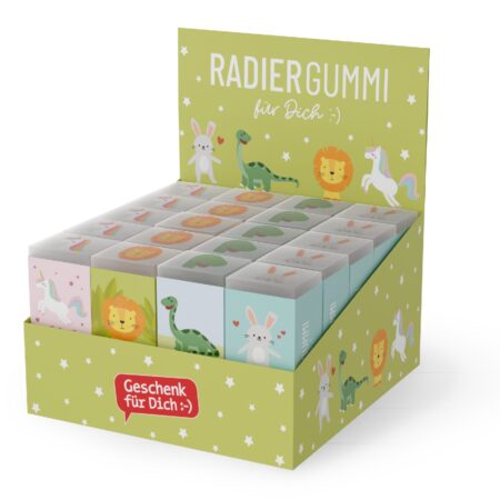 Radiergummi Kleine Lieblinge im Display MIX