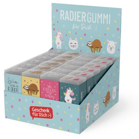 Radiergummi Zoofreunde im Display MIX