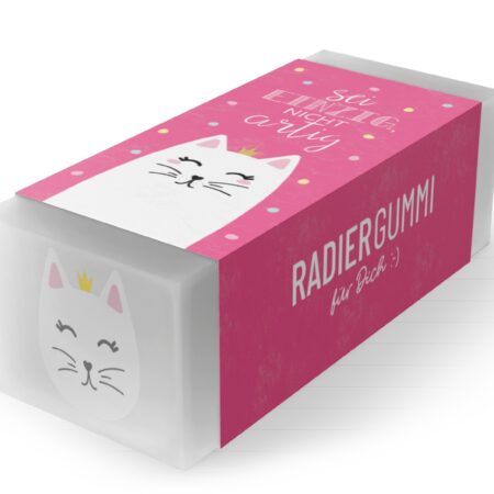 Radiergummi Zoofreunde "Sei einzig, nicht artig" (Katze)