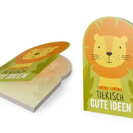 Notizblock Kleine Lieblinge "Tierisch gute Ideen" (Löwe)