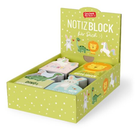 Notizblock Kleine Lieblinge im Display MIX