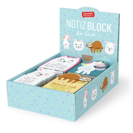 Notizblock Zoofreunde im Display MIX