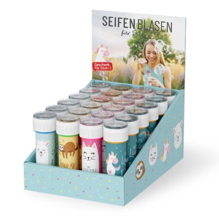 Seifenblasen 60ml Zoofreunde im Display MIX