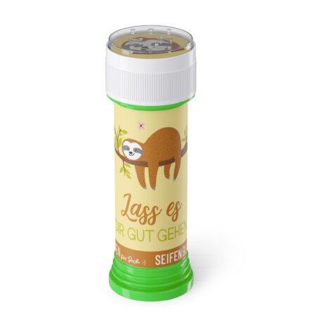 Seifenblasen 60ml Zoofreunde "Lass es Dir gut gehen" (Faultier)