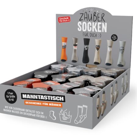 Zaubersocken Manntastisch im Display MIX Gr.41-46