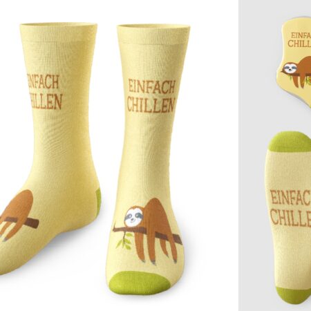 Zaubersocken Zoofreunde "Einfach chillen" (Faultier) Gr.36-40