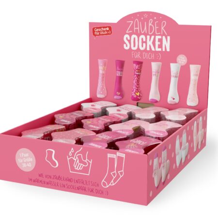 Zaubersocken Auf uns Mädels im Display MIX Gr.36-40