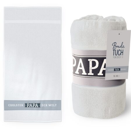 Badetuch Für Papa "Coolster Papa der Welt"