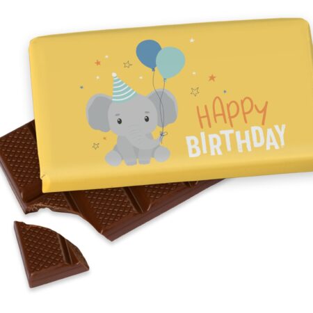 Schokolade 40g Kleine Lieblinge "Happy Birthday" (Elefant)