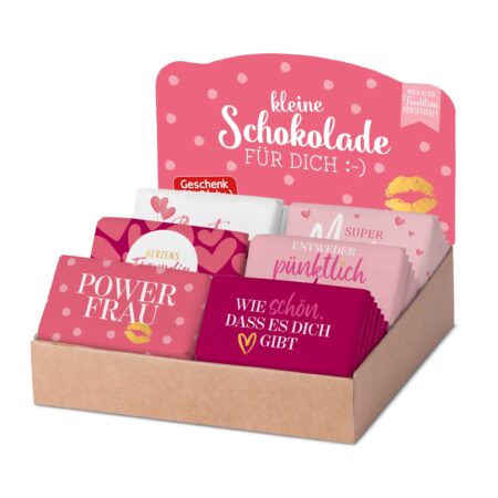 Schokolade 40g Auf uns Mädels im Display MIX