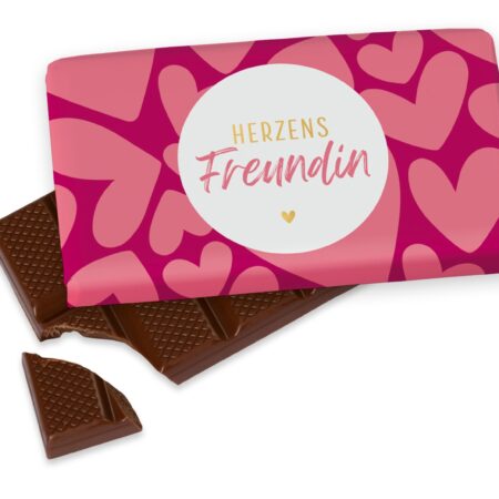 Schokolade 40g Auf uns Mädels "Herzensfreundin"