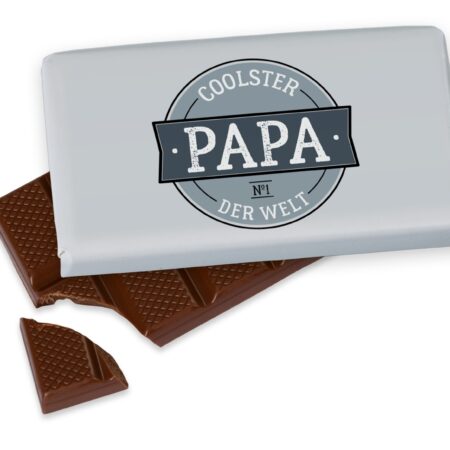 Schokolade 40g Für Papa "Coolster Papa der Welt"
