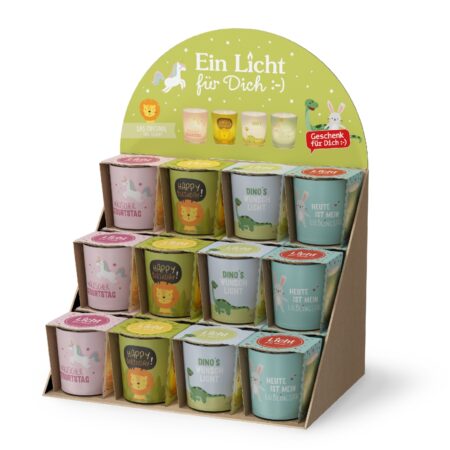 Licht mit Teelicht Kleine Lieblinge im Display MIX