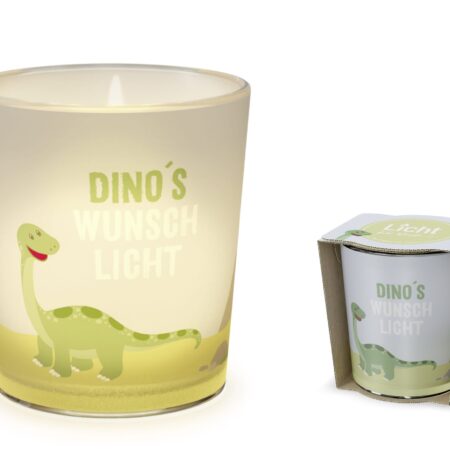 Licht mit Teelicht Kleine Lieblinge "Dino's Wunschlicht"