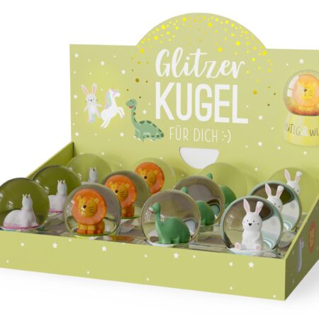 Glitzerkugel Kleine Lieblinge im Display MIX
