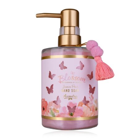 Flüssigseife BLOSSOM in Pumpspender aus Glas, 420ml