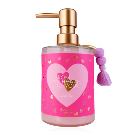 Flüssigseife FROM MY HEART TO YOURS in Pumpspender aus Glas