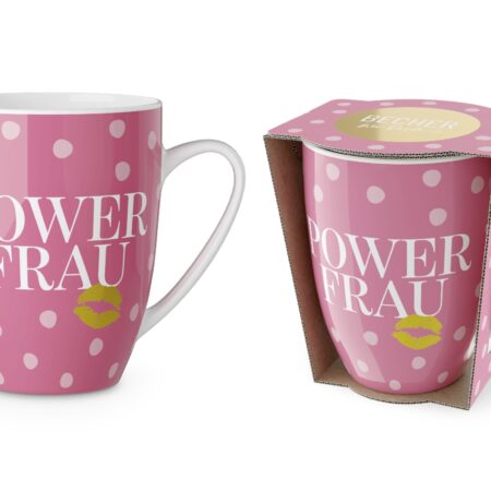 Becher 250ml Auf uns Mädels "Powerfrau"