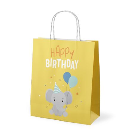 Geschenktüte Kleine Lieblinge "Happy Birthday" (Elefant)