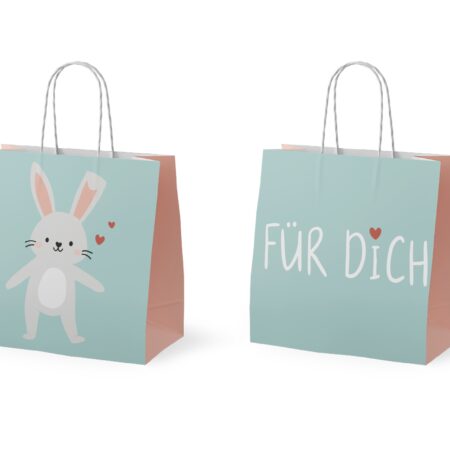 Mini-Geschenktüte Kleine Lieblinge "Für Dich" (Hase)