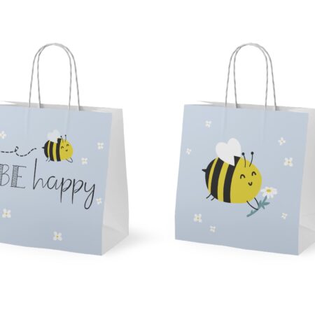 Mini-Geschenktüte Zoofreunde "Be Happy" (Biene)