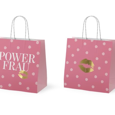 Mini-Geschenktüte Auf uns Mädels "Powerfrau"