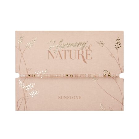 Armband - "Harmony of nature" - Sonnenstein - vergoldet